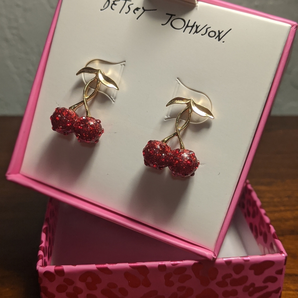 Betsey Johnson/ Cherry Earrings